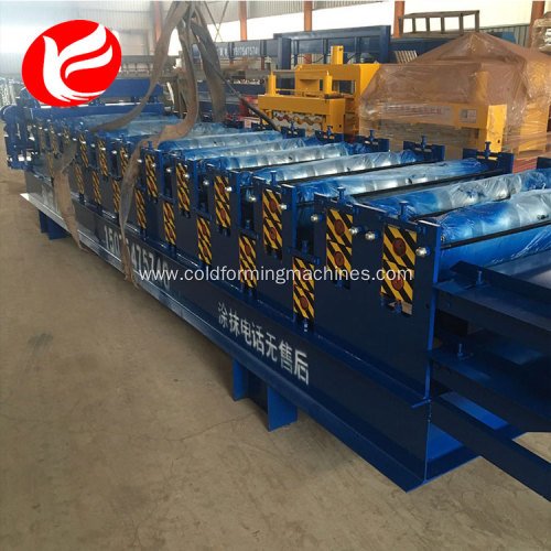 Steel roofing panel double layer roll forming machine